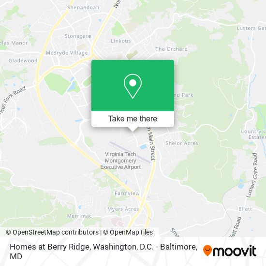 Homes at Berry Ridge map