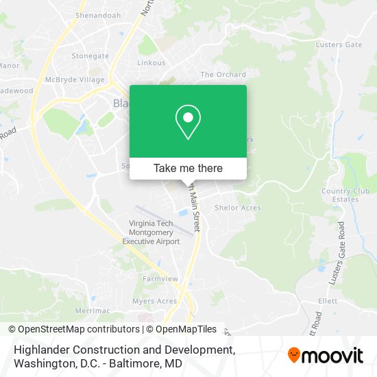 Highlander Construction and Development map