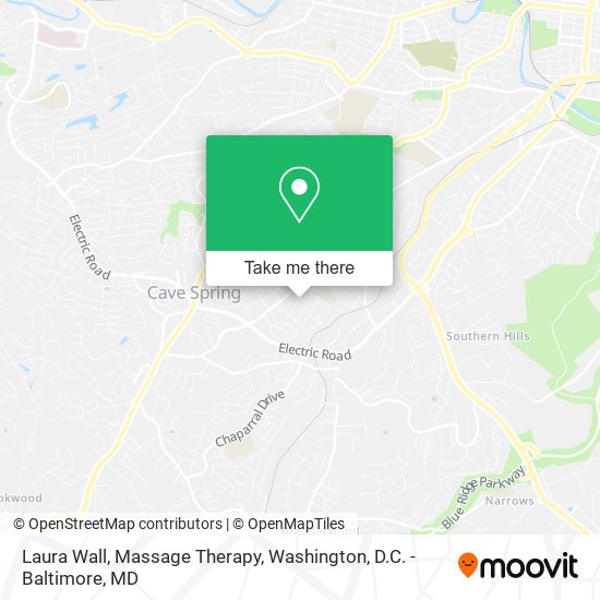 Laura Wall, Massage Therapy map