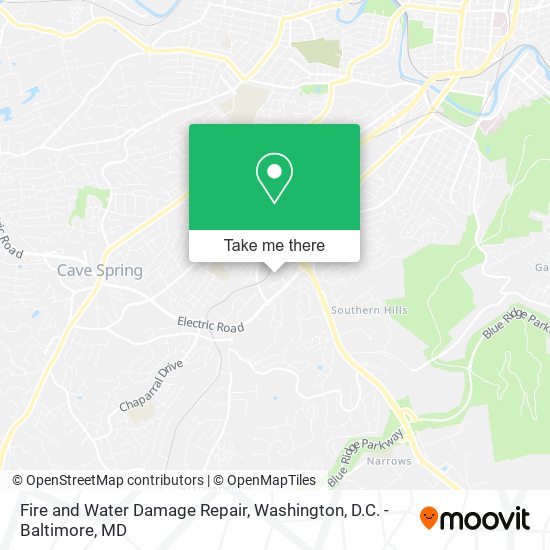 Mapa de Fire and Water Damage Repair