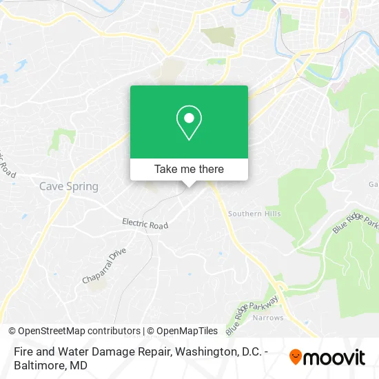 Fire and Water Damage Repair map
