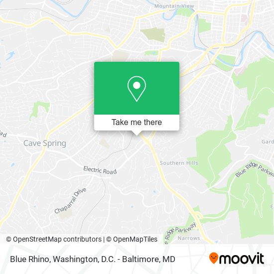 Blue Rhino map