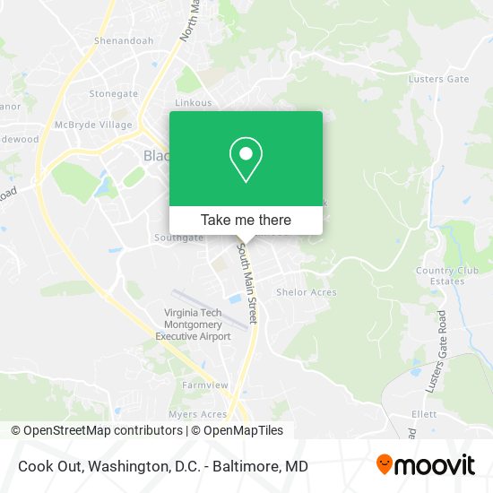 Mapa de Cook Out