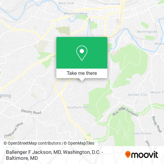 Ballenger F Jackson, MD map