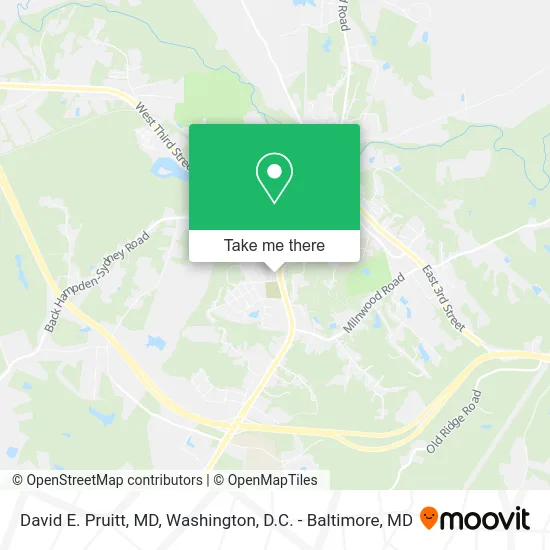 David E. Pruitt, MD map