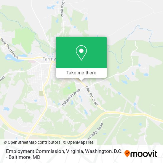 Employment Commission, Virginia map