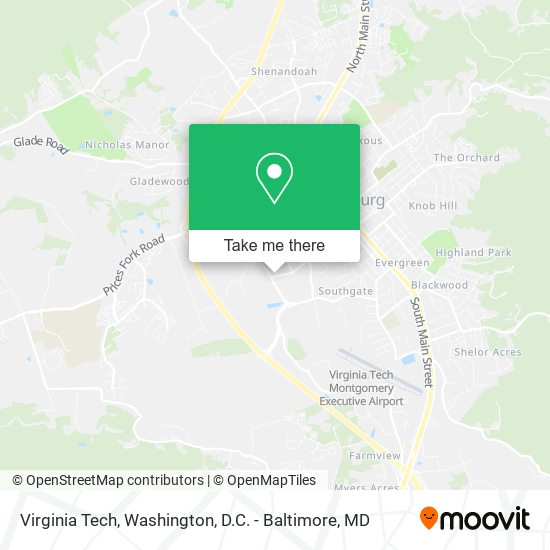 Virginia Tech map
