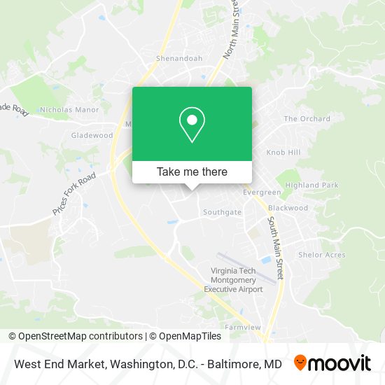 Mapa de West End Market