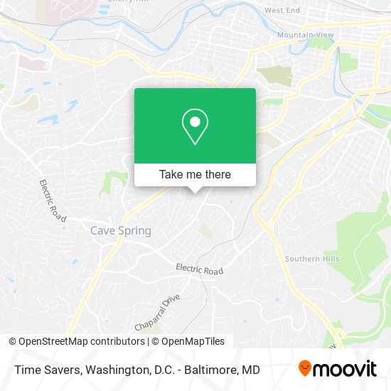 Time Savers map