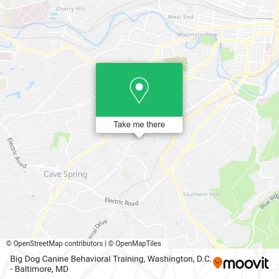 Big Dog Canine Behavioral Training map