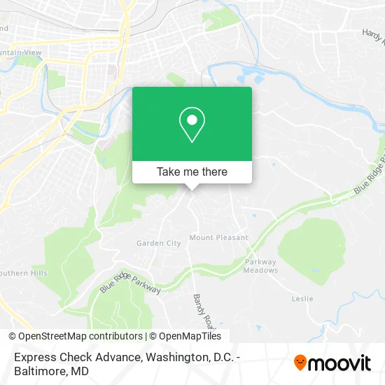Express Check Advance map