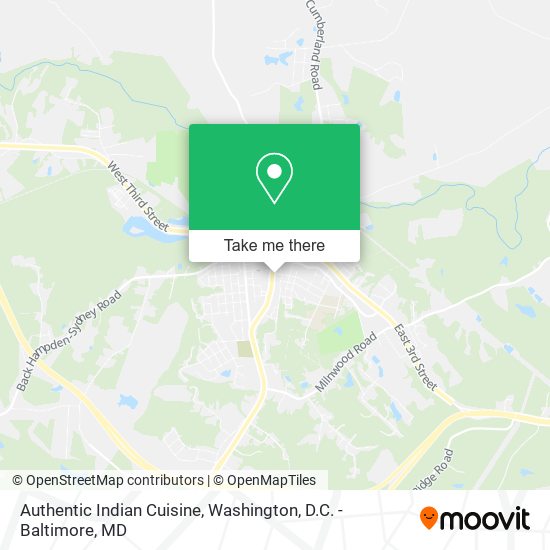 Authentic Indian Cuisine map
