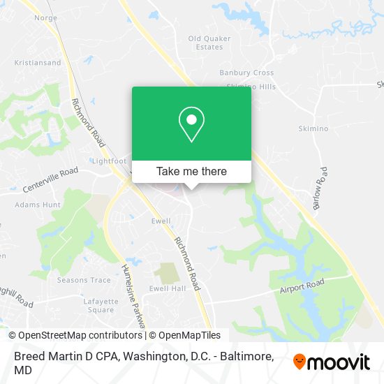 Breed Martin D CPA map
