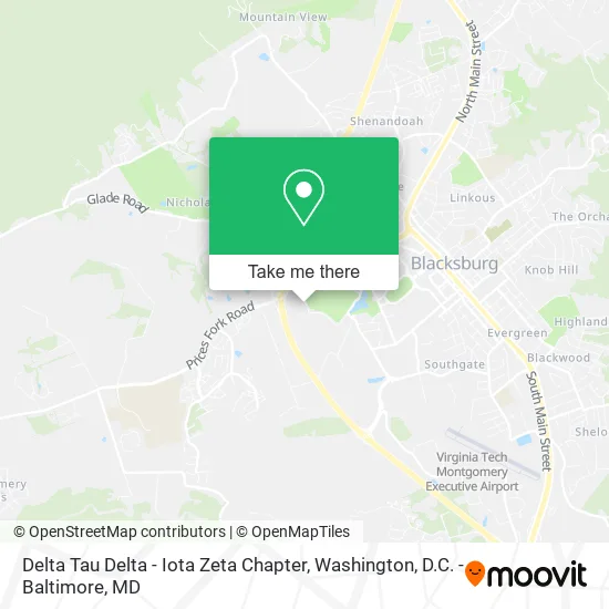 Delta Tau Delta - Iota Zeta Chapter map