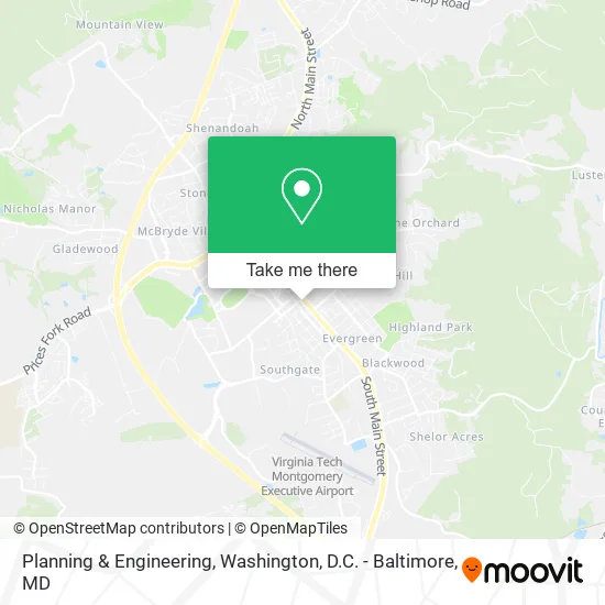 Planning & Engineering map
