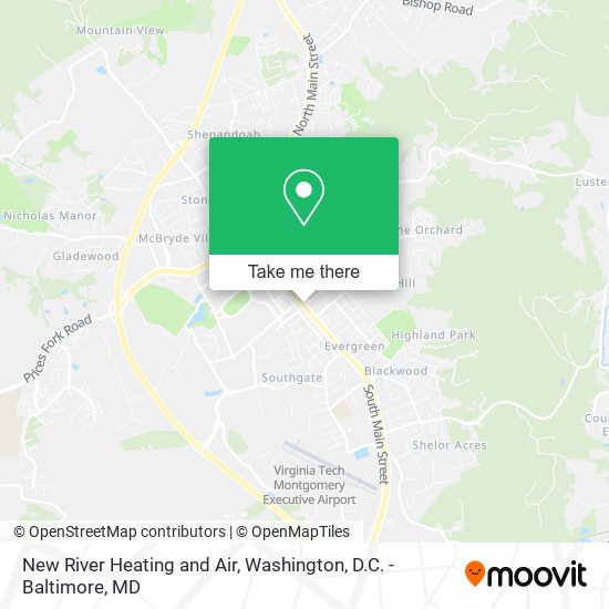 New River Heating and Air map