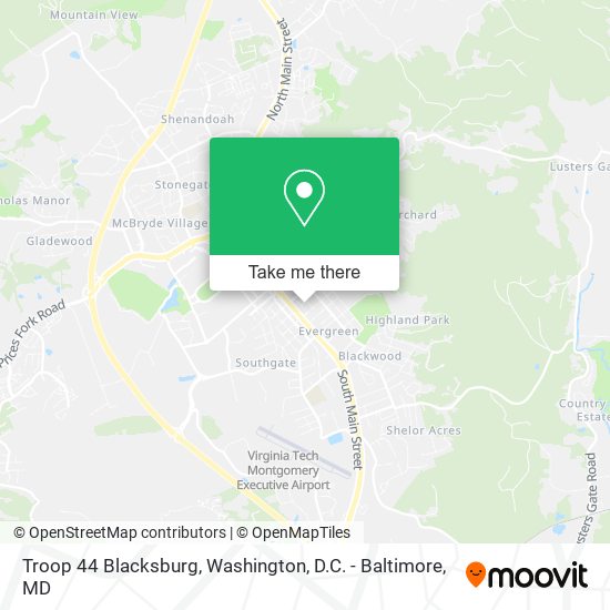 Troop 44 Blacksburg map