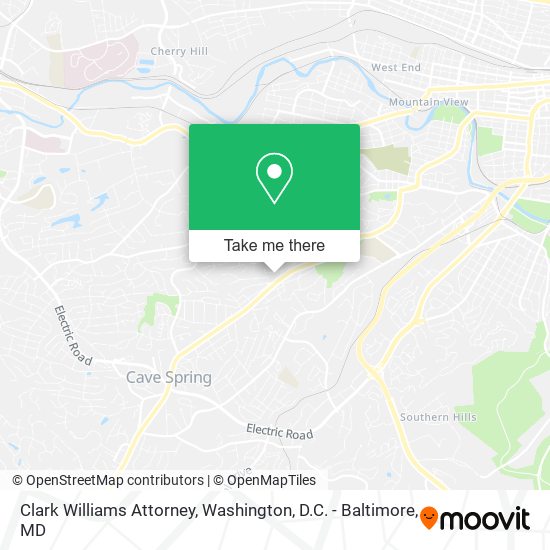 Clark Williams Attorney map