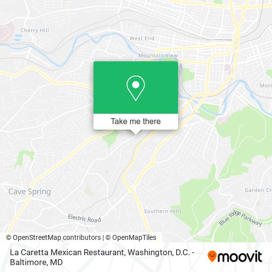 Mapa de La Caretta Mexican Restaurant