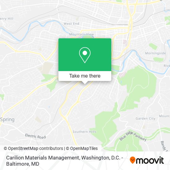 Carilion Materials Management map