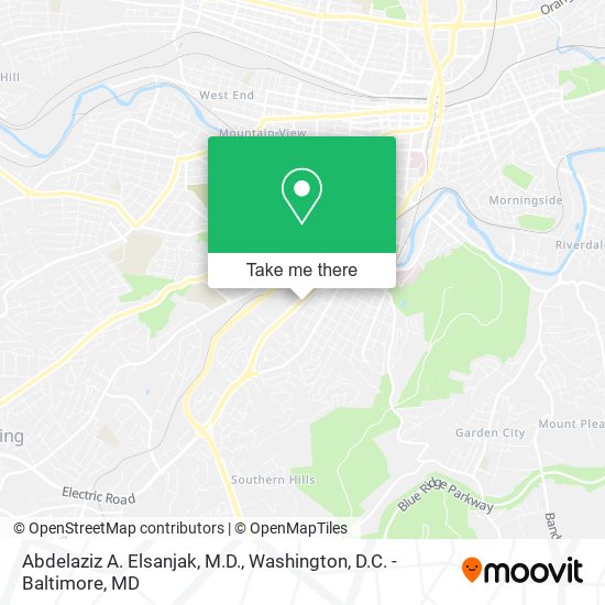 Abdelaziz A. Elsanjak, M.D. map