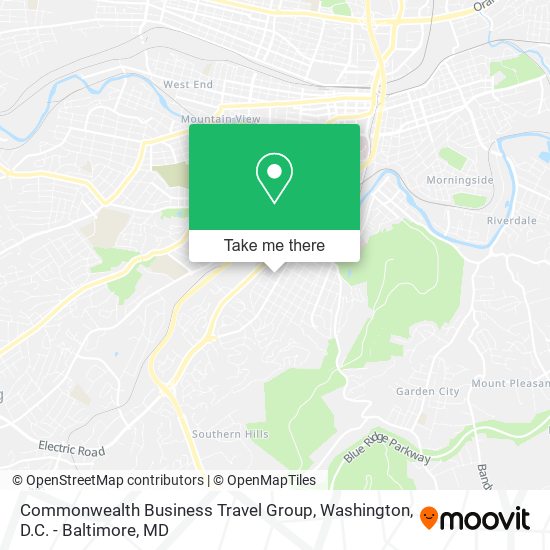Mapa de Commonwealth Business Travel Group