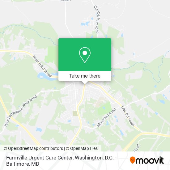 Farmville Urgent Care Center map