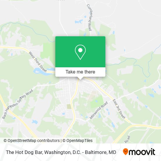 The Hot Dog Bar map