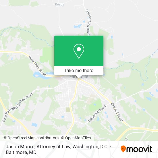 Mapa de Jason Moore, Attorney at Law
