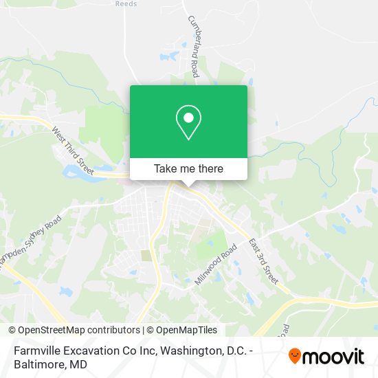 Farmville Excavation Co Inc map