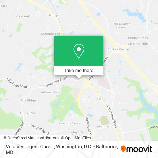 Mapa de Velocity Urgent Care L