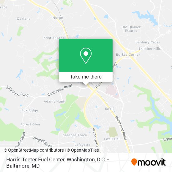 Harris Teeter Fuel Center map