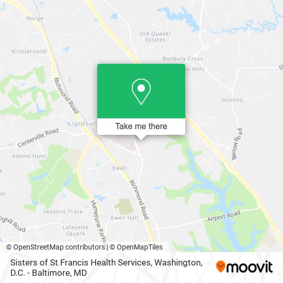 Sisters of St Francis Health Services map