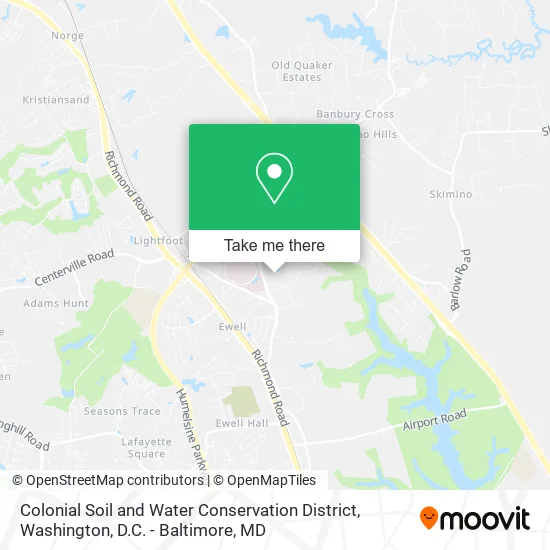 Colonial Soil and Water Conservation District map