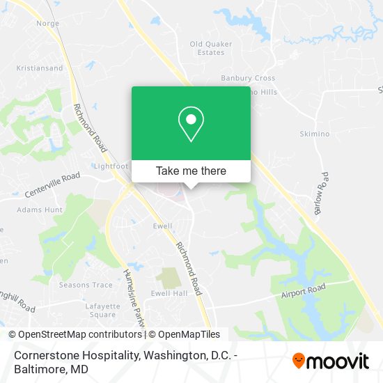 Cornerstone Hospitality map