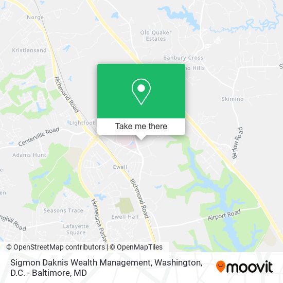 Sigmon Daknis Wealth Management map