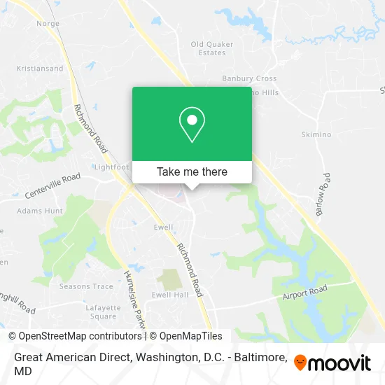 Great American Direct map