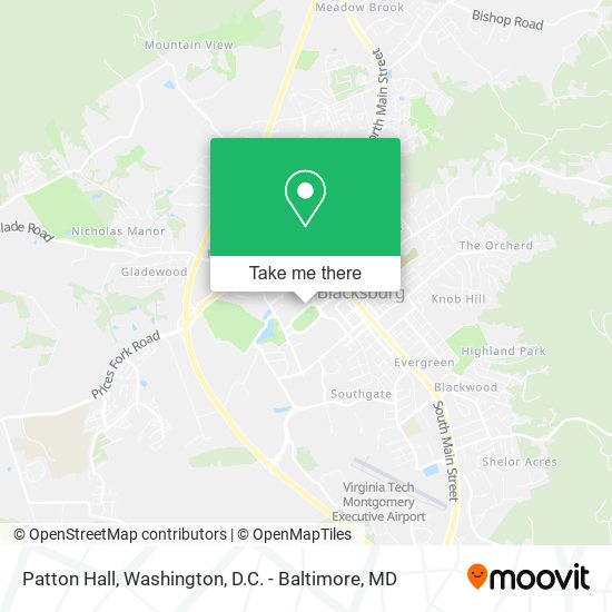 Patton Hall map