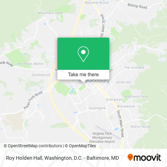 Roy Holden Hall map
