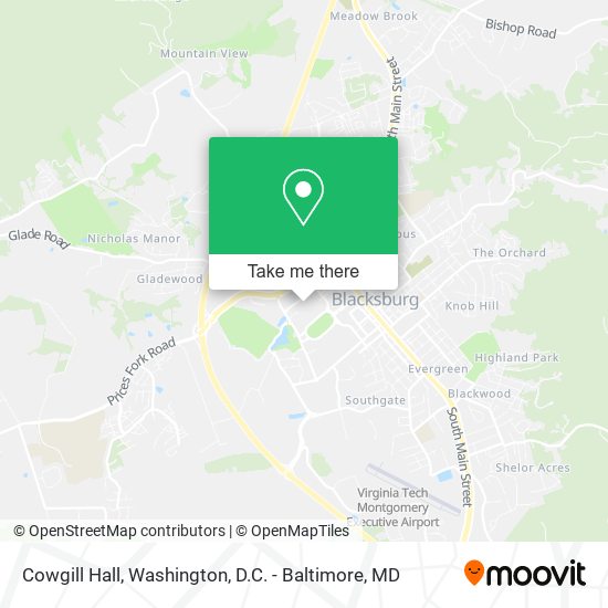 Cowgill Hall map