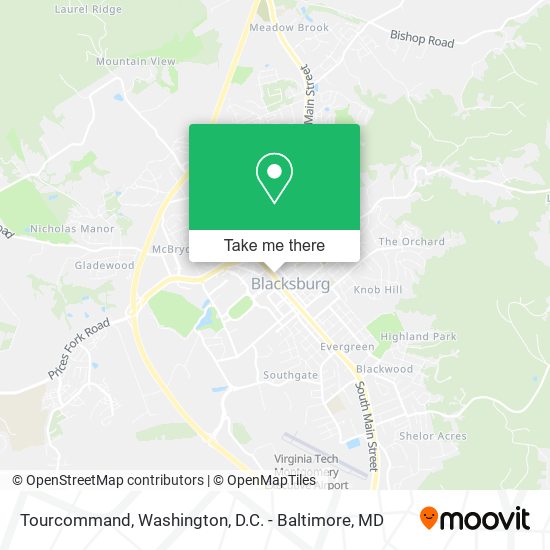 Tourcommand map