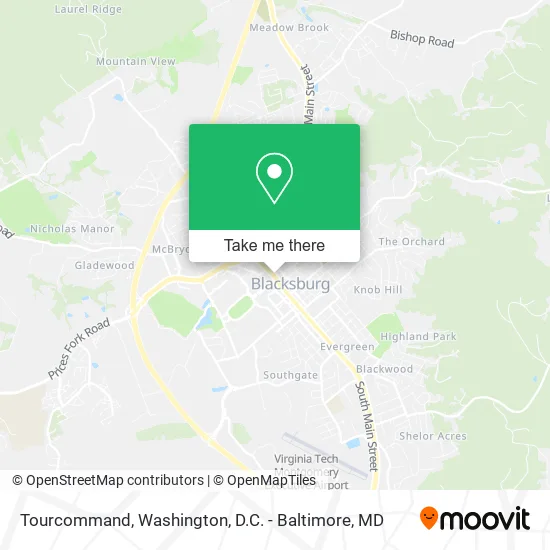 Tourcommand map