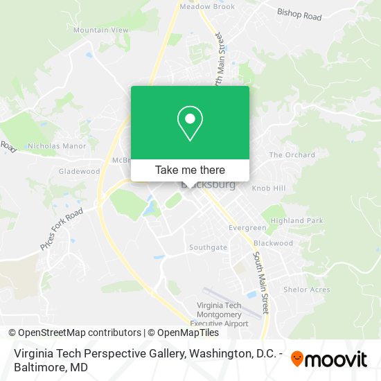 Mapa de Virginia Tech Perspective Gallery