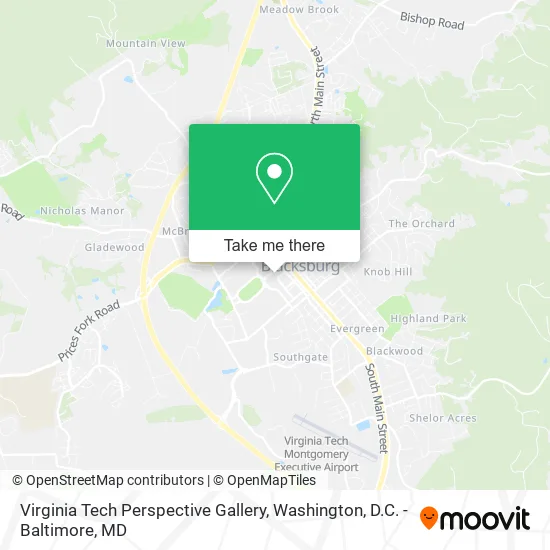 Virginia Tech Perspective Gallery map