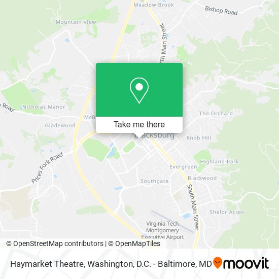 Haymarket Theatre map