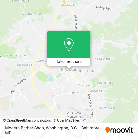 Modern Barber Shop map