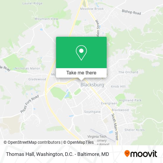 Thomas Hall map