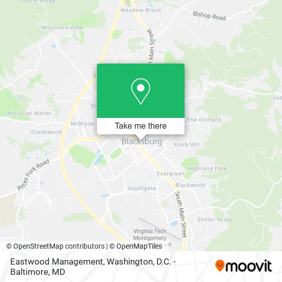 Eastwood Management map