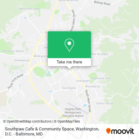 Southpaw Cafe & Community Space map