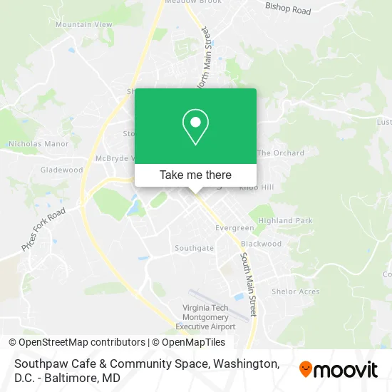 Mapa de Southpaw Cafe & Community Space